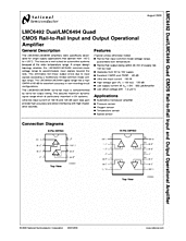 DataSheet LMC6492 pdf